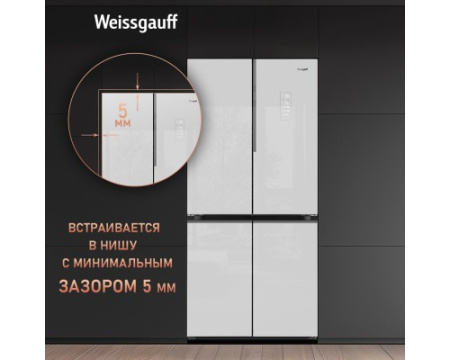 Отдельностоящий холодильник с инвертором Weissgauff WCD 450 WgNF Built-in