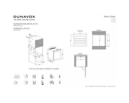 Винный шкаф Dunavox DXB-24.51B.TO