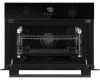 Встраиваемый компактный духовой шкаф с СВЧ Weissgauff OE 449 PDBK Black Edition
