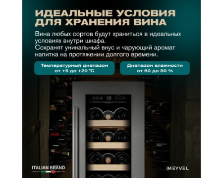 Винный шкаф Meyvel MV19-KST1