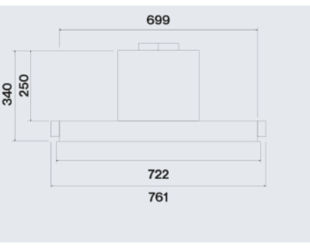 Вытяжка Falmec PARALLEL BLACK 70 CPAW70.E1P1#ZZZN490F