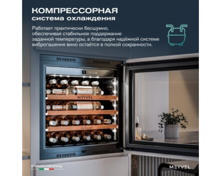 Винный шкаф Meyvel MV31PRO-KWB1