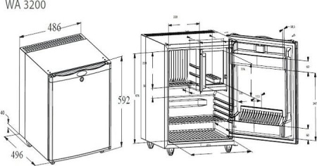 Холодильник Dometic WA3200 [2]