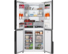 Отдельностоящий холодильник с инвертором Weissgauff WCD 450 White Rock Glass NoFrost Inverter