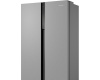 Отдельностоящий холодильник с инвертором Weissgauff WSBS 500 Inverter NoFrost Inox Glass