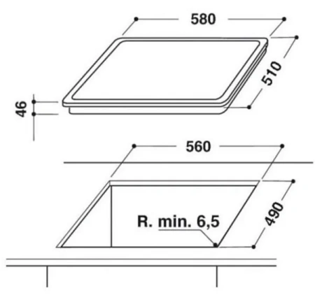 Варочная поверхность HOTPOINT-ARISTON HR 629 C