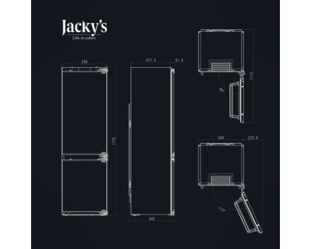 Встраиваемый холодильник Jacky's JR BW177E
