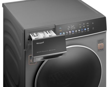 Стиральная машина с сушкой, прямым приводом Weissgauff WMD 62210 Direct Drive Touch Inverter Steam Grey