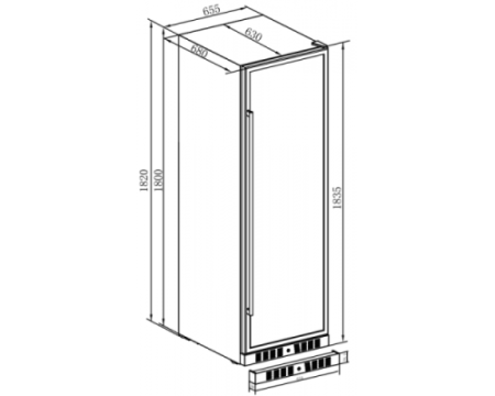 Винный шкаф Temptech E1000DRB