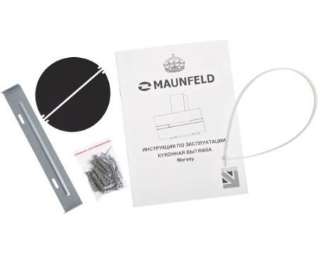 Вытяжка Maunfeld Mersey 60 нержавеющая сталь\белое стекло