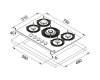 Варочная панель Franke FHMF 755 4G DC C SR 106.0541.755