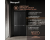 Отдельностоящий холодильник с инвертором Weissgauff WCD 510 Built-in Inverter NoFrost Black Glass