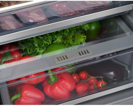 Встраиваемый холодильник с инвертором Weissgauff WRKI 2000 Total NoFrost Inverter Premium Ecofresh Inox
