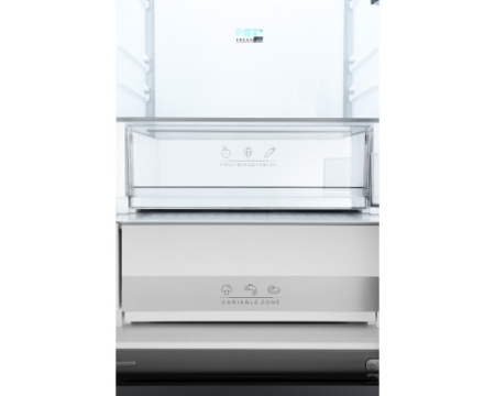 Отдельностоящий холодильник Weissgauff WFD 450 Total NoFrost Inverter Dark Grey Built-in