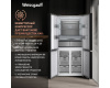 Отдельностоящий холодильник с инвертором Weissgauff WCD 590 Nofrost Inverter Premium EcoFresh Gold Glass