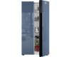 Отдельностоящий холодильник с инвертором Weissgauff WSBS 600 NoFrost Inverter Blue Glass