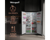 Отдельностоящий холодильник с инвертором Weissgauff WSBS 1036 Inverter NoFrost Premium Black Glass
