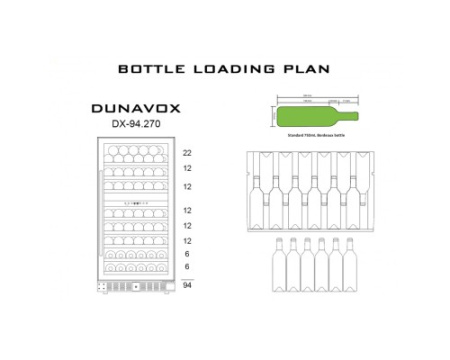 Винный шкаф Dunavox DX-94.270DMBK