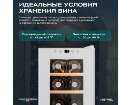 Винный шкаф Meyvel MV06-TWF1-NEXT