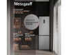 Отдельностоящий холодильник с инвертором Weissgauff WRK 185 Total NoFrost Inverter Inox