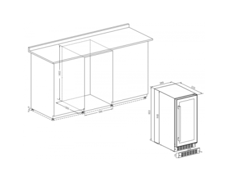 Винный шкаф Temptech PRESQ38DB