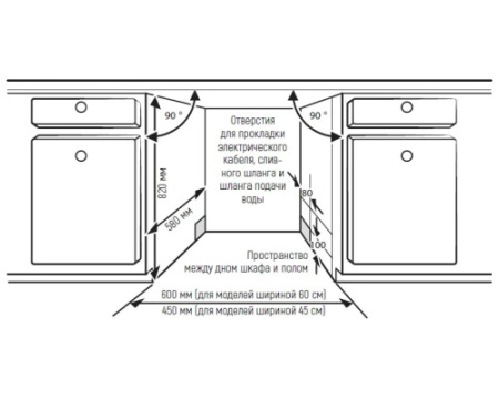 Посудомоечная машина Monsher MDF 4537 Blanc