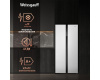 Отдельностоящий холодильник с инвертором Weissgauff WSBS 500 Inverter NoFrost White Glass