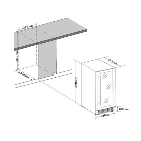Винный шкаф CELLAR PRIVATE CP032-1T