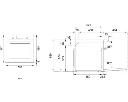 Духовой шкаф Bertazzoni F6011MODVPTN/23
