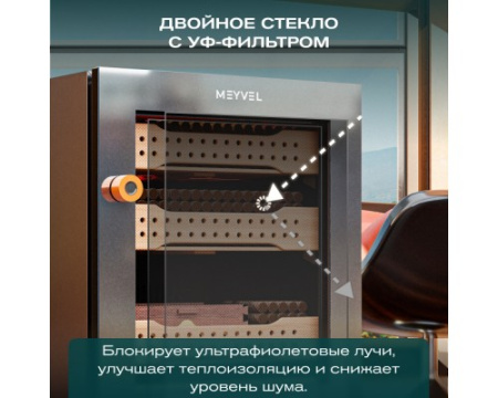 Хьюмидор шкаф Meyvel MC-50BK (PRO)