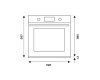 Встраиваемый электрический духовой шкаф Bertazzoni Heritage F609HEREKTAC бежевый