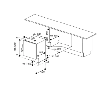 Встраиваемая посудомоечная машина Bertazzoni DW6083PRT стальная