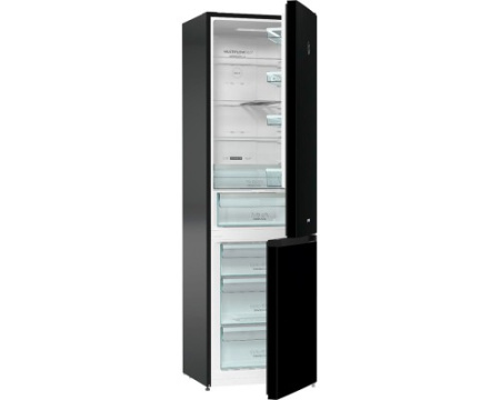 Отдельностоящий двухкамерный холодильник Gorenje NRK6201SYBK