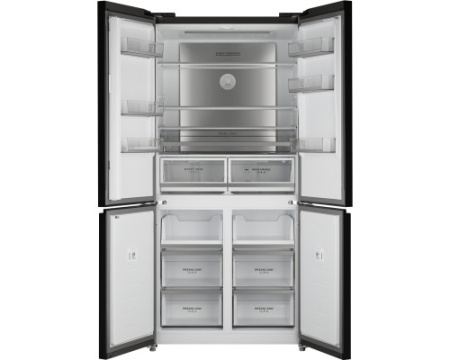 Отдельностоящий холодильник с инвертором Weissgauff WCD 510 Built-in Inverter NoFrost Dark Inox