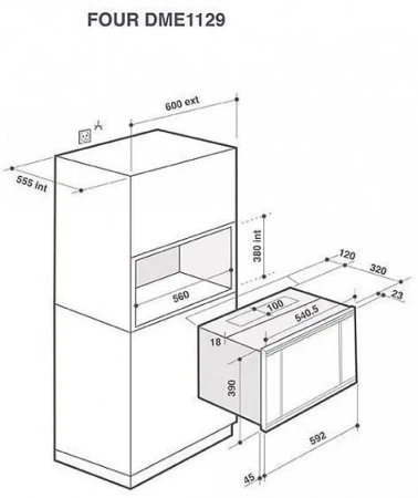 Микроволновая печь DE DIETRICH DME7121X