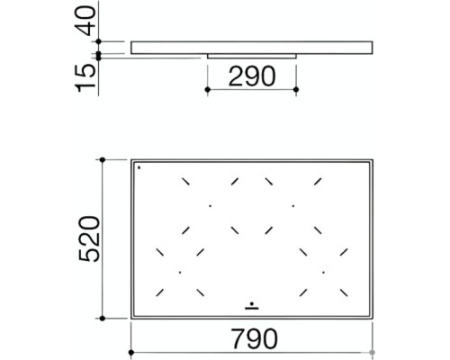 Индукционная варочная панель Barazza 1PKC80N
