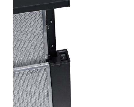 Телескопическая вытяжка Meferi SLIDEBOX60BK LIGHT