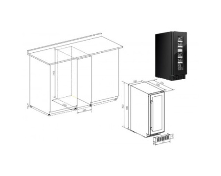 Винный шкаф Temptech STX30DRB