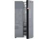 Отдельностоящий холодильник с инвертором Weissgauff WSBS 590 NoFrost Inverter Premium Dark Grey Glass