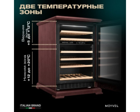 Винный шкаф Meyvel MV46PRO-KBT2 (Спелая вишня)