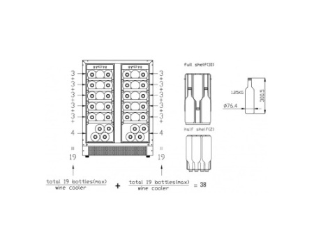 Винный шкаф Vestfrost Solutions W 38