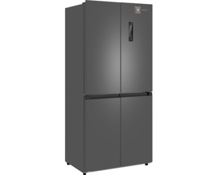 Отдельностоящий холодильник с инвертором Weissgauff WCD 450 Dark Grey NoFrost Inverter