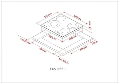 Варочная поверхность KUPPERSBERG ECS 622 C