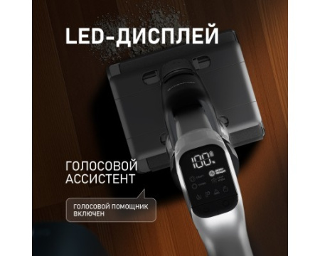 Вертикальный беспроводной пылесос сухой и влажной уборки (2 в 1) Weissgauff V22 BLDC 250 Graphite DoubleSide AquaPro SelfDry