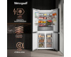 Отдельностоящий холодильник с инвертором Weissgauff WCD 590 Nofrost Inverter Premium EcoFresh White Glass