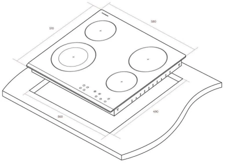 Варочная поверхность THOMSON HC20-4E03