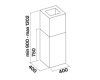 Вытяжка Falmec MIRA(Plus) TOP isola 40 Acciaio inox