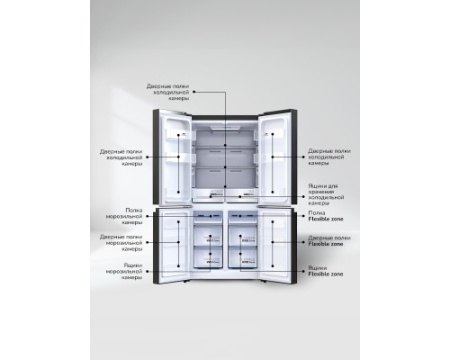 Отдельностоящий холодильник Cross Door Millen MCD 595BdID