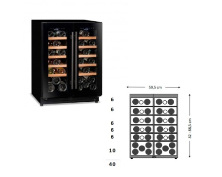 Винный шкаф Climadiff CBU40D1B