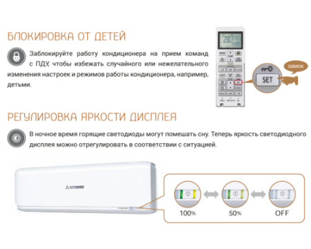 Кондиционер Mitsubishi Heavy DAIMOND SRK25ZSX-WFB/SRC25ZSX-W